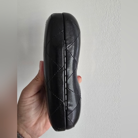 Chanel Quilted Leather Eyeglass Case With Box - Black - Picture 7 of 13